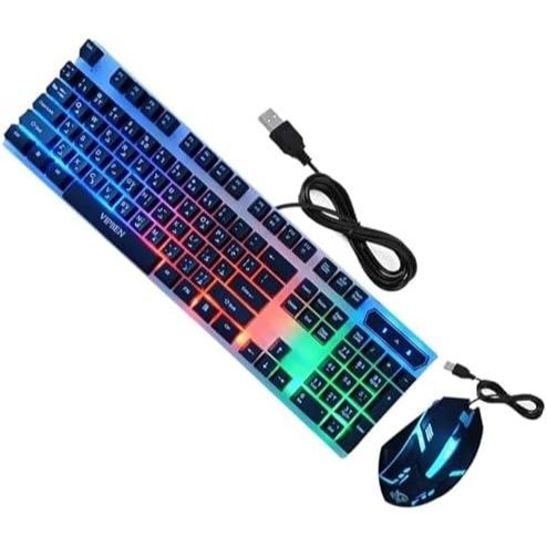 موس و کیبورد گیمینگ F92 RGB