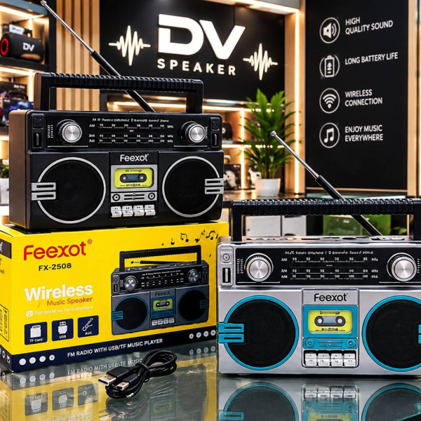 اسپیکر  و رادیو طرح کلاسیک  Model FX2510B